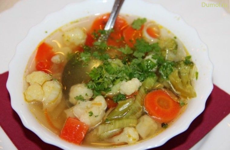 Овощной боннский суп с имбирем