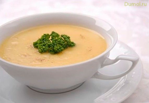 Молочно-картофельный крем-суп со сливками