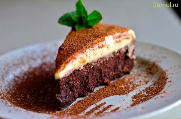 Трюфельный торт с белым шоколадным муссом