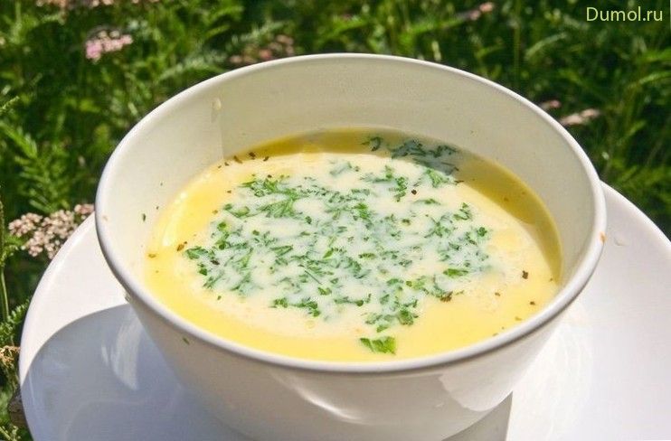 Сырный домашний суп