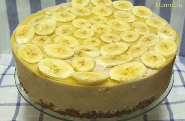 Сметанно-банановый тортик без выпечки