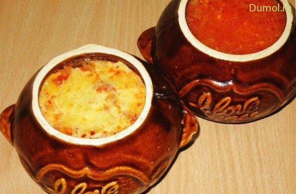 Запеченный томатный суп в духовке