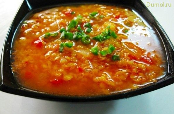 Ароматный суп с чечевицей в индийском стиле