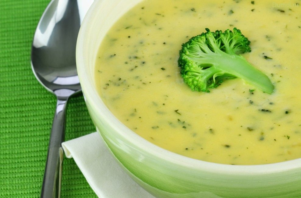 Диетический сырный суп с овощами