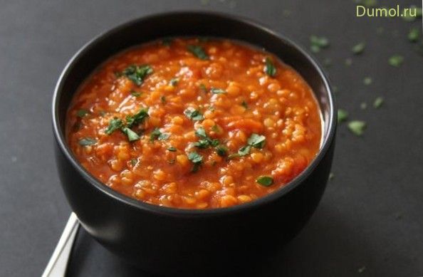 Индийский томатный суп с чили
