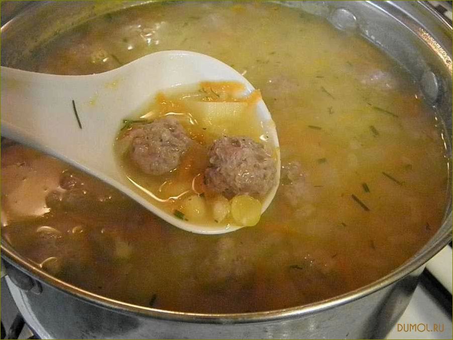Гороховый суп с фаршем