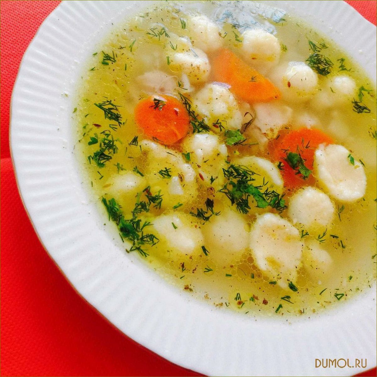 Рецепт супа с картофельными клецками