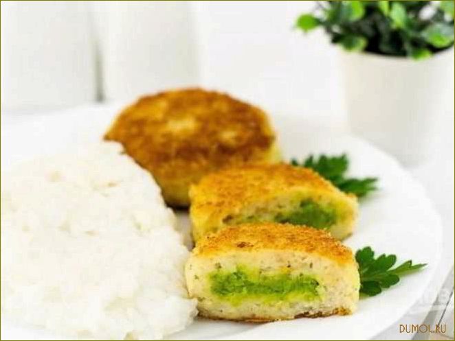 Рецепт рыбных котлеток с зеленым горошком