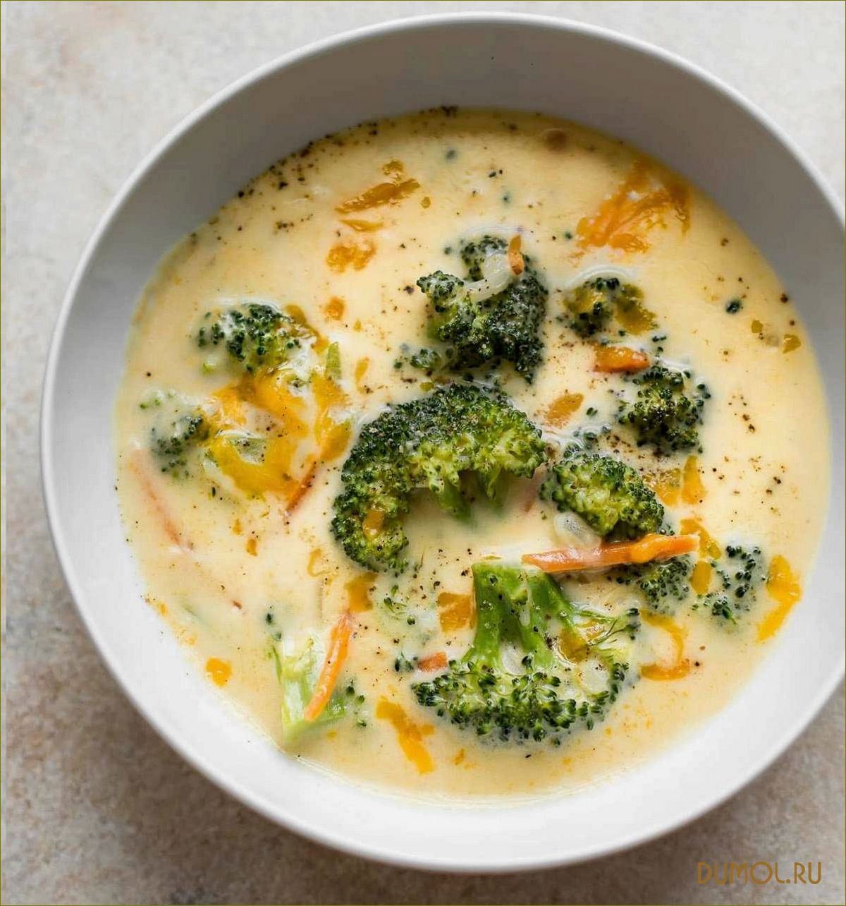 Вкусный сливочный крем-суп с брокколи