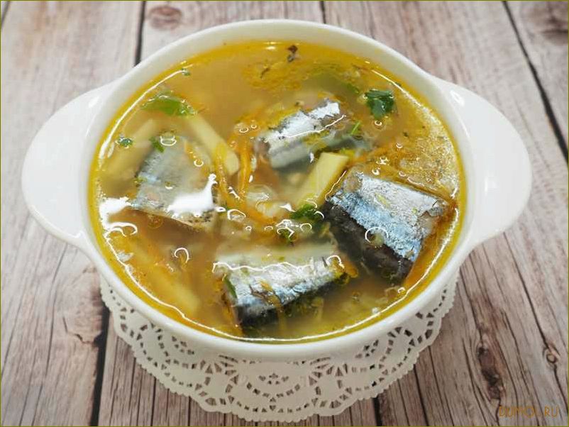 Суп из консервы сайры: простой и вкусный рецепт