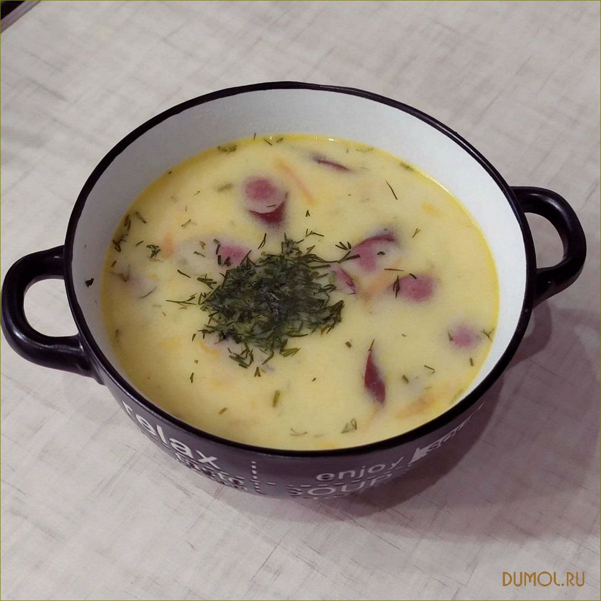 Гороховый суп с охотничими колбасками
