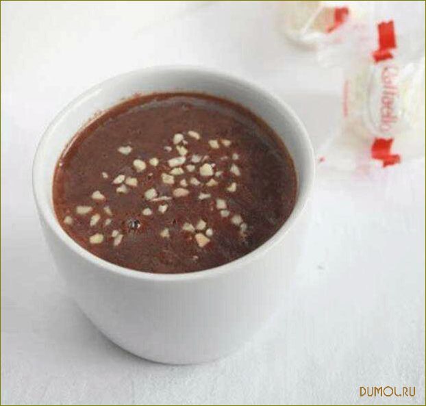 Рецепт горячего шоколада с Нутеллой
