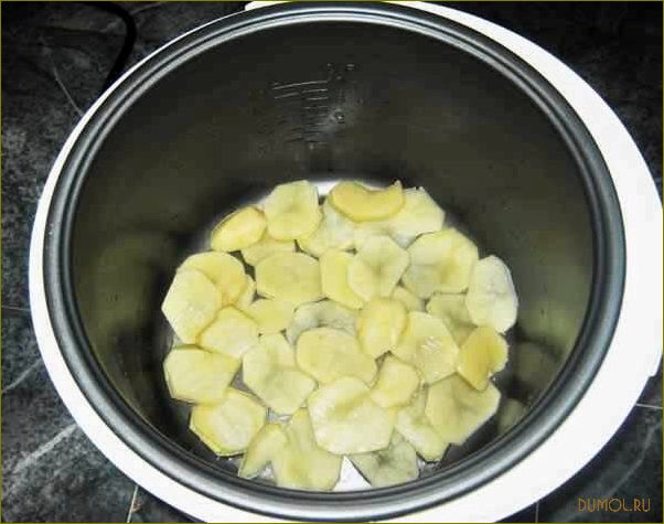 Картофельно-мясная запеканка в мультиварке