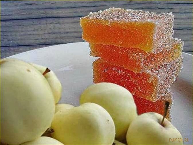 Мармелад из яблок: рецепты и полезные свойства