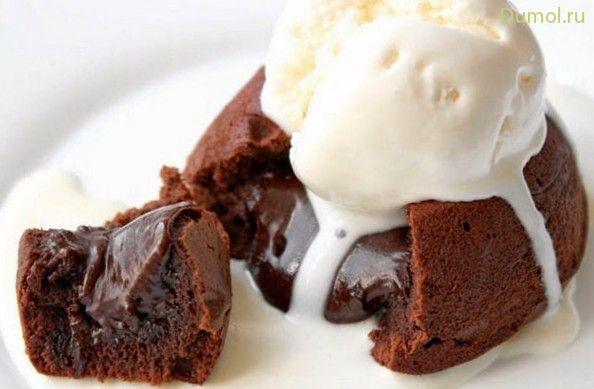 Американский кекс с жидкой начинкой (американский, кекс, жидкой) Американский кекс с жидкой начинкой