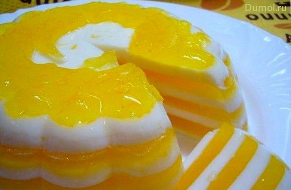 Апельсиновый легкий десерт