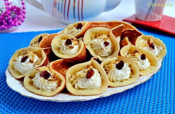 Арабские блинчики «Катаеф» с кремом