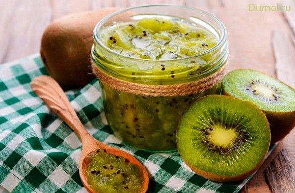 Ароматное варенье из банана и киви