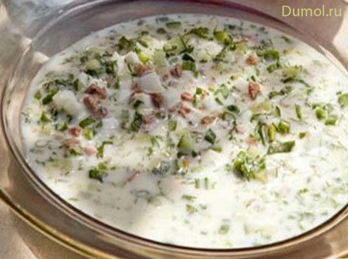 Ашхабадская окрошка с бараниной