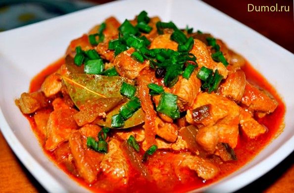 Азу из говядины по-татарски в мультиварке