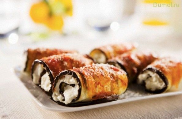 Баклажан под сыром Рикотта