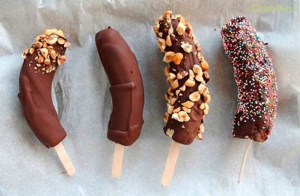 Бананы замороженные в шоколаде