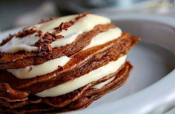 Блины Тирамису с сыром маскарпоне