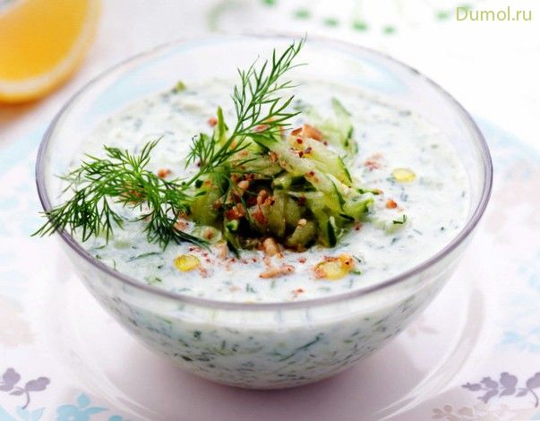 Болгарский суп «Таратор» с грецкими орехами