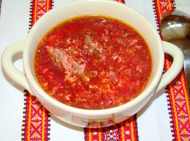 Борщ из свиного языка по-польски (борщ, свиного, жир, капуста) Борщ из свиного языка по-польски