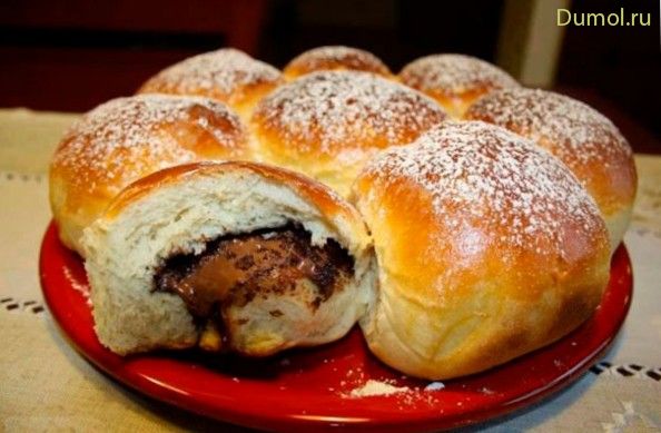 Бриоши с шоколадной начинкой (бриоши, шоколадной) Бриоши с шоколадной начинкой