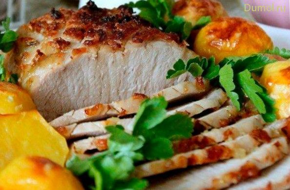 Буженина маринованная с луком в квасе (буженина, маринованная, свинина, маринад) Буженина маринованная с луком в квасе