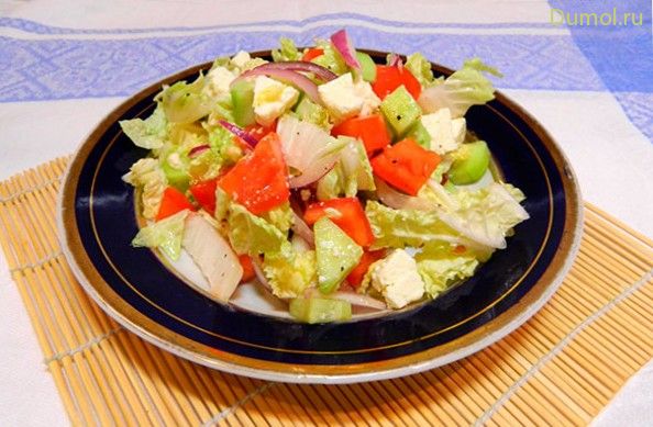 Быстрый салат из пекинской капусты