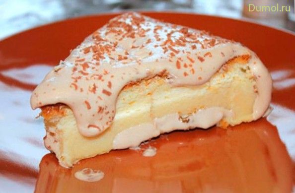 Быстрый торт-суфле «Плавающий остров»