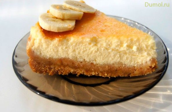 Чизкейк из печенья «Юбилейное» с творогом и йогуртом