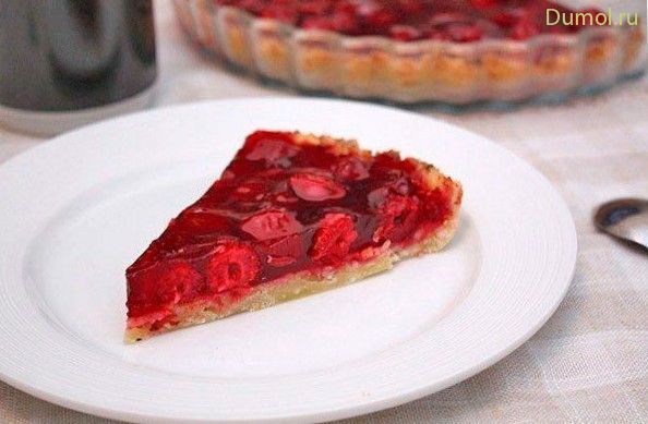 Чизкейк из слоеного теста с вишневым джемом