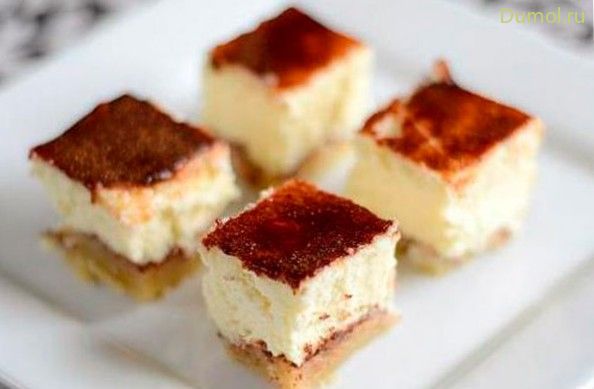 Чизкейк с греческим йогуртом и корицей