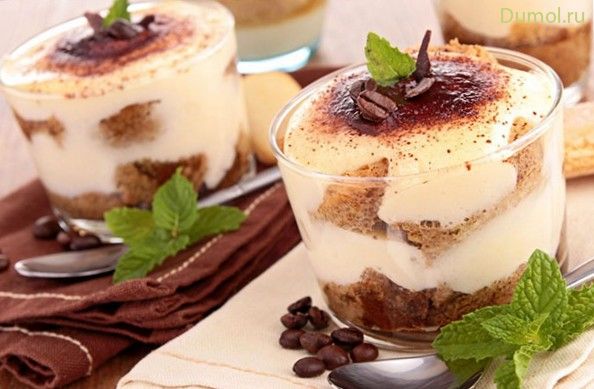 Cливочно-шоколадный десерт «Тирамису»