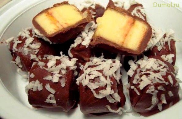 Десерт «Бананы в шоколаде» на скорую руку (десерт, бананы, шоколаде) Десерт «Бананы в шоколаде» на скорую руку