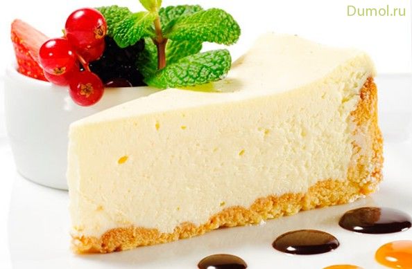 Диетический порционный чизкейк с мармеладом