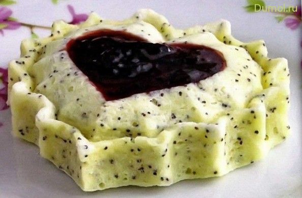 Диетический творожный пудинг с маком