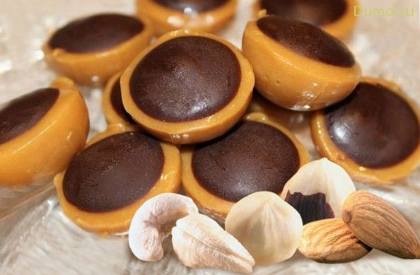 Домашние конфеты Тоффи с фундуком (домашние, конфеты) Домашние конфеты Тоффи с фундуком