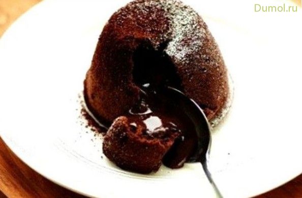 Домашний «Фондан» с чёрным шоколадом