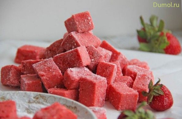 Домашний рахат-лукум с клубникой