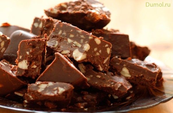 Домашний щербет с печеньем и арахисом