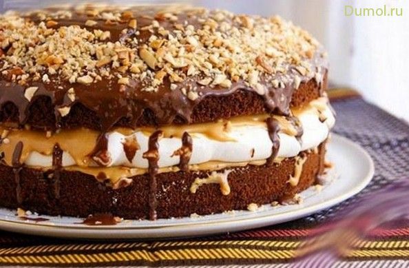Домашний торт «Сникерс» к празднику