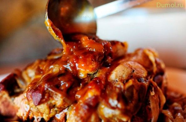 Филе свинины тушеное с яблоками по-польски (филе, свинины, жир, свинина, капуста) Филе свинины тушеное с яблоками по-польски