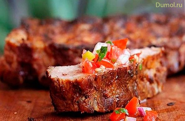 Фрикандо из телятины в вине