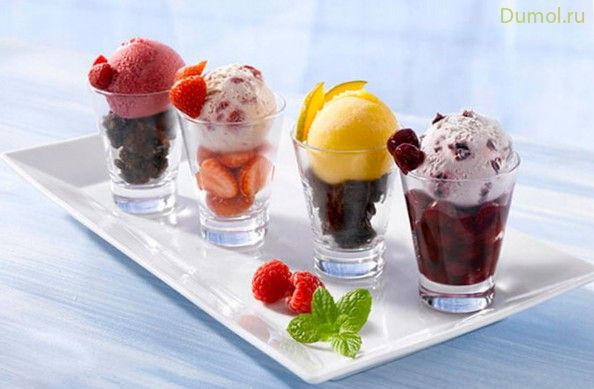 Фруктовый десерт с мороженым и сгущенкой (фруктовый, десерт) Фруктовый десерт с мороженым и сгущенкой