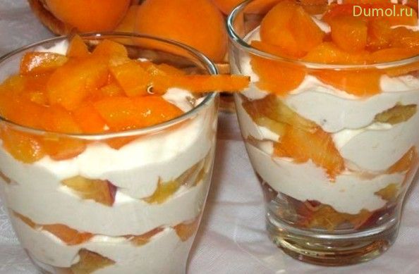 Фруктовый «Летний» десерт со сметаной