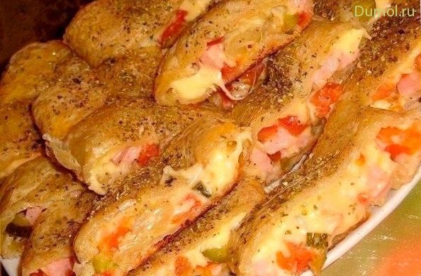 Голландский рулет с ветчиной и помидорами (голландский, рулет) Голландский рулет с ветчиной и помидорами